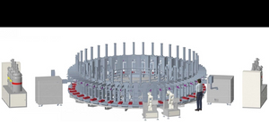 Double density PU shoe machine BY-L16A